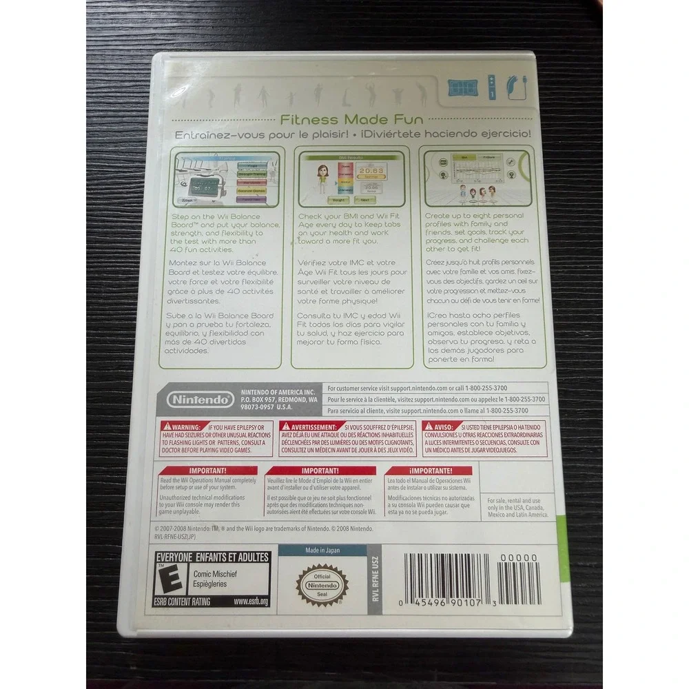 Nintendo Wii Fit and My Fitness Coach 2 Exercise Nutrition Game Bundle CIB